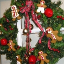 On a wreath
