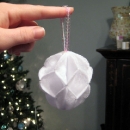 Felt Snow Ball Ornament
