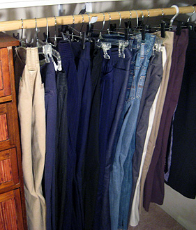 Hanging pants