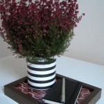 Upcycled Tin Can: Striped Flower Pot